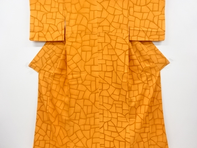 JAPANESE KIMONO / VINTAGE KOMON KIMONO / STONE PAVEMENT